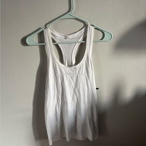 White LULULEMON Racerback Tank Top